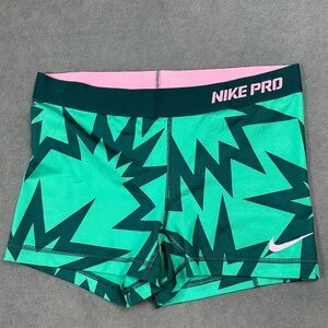 Rare Nike Pro Kapow Print Athletic Shorts Size M 3” Inseam Dri-fit